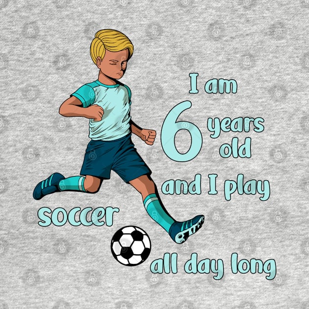 Boy kicks the ball - I am 6 years old by Modern Medieval Design